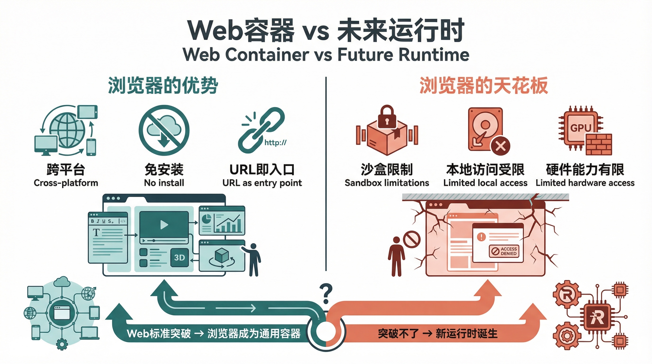 Web容器的优势与天花板:两条可能的路线