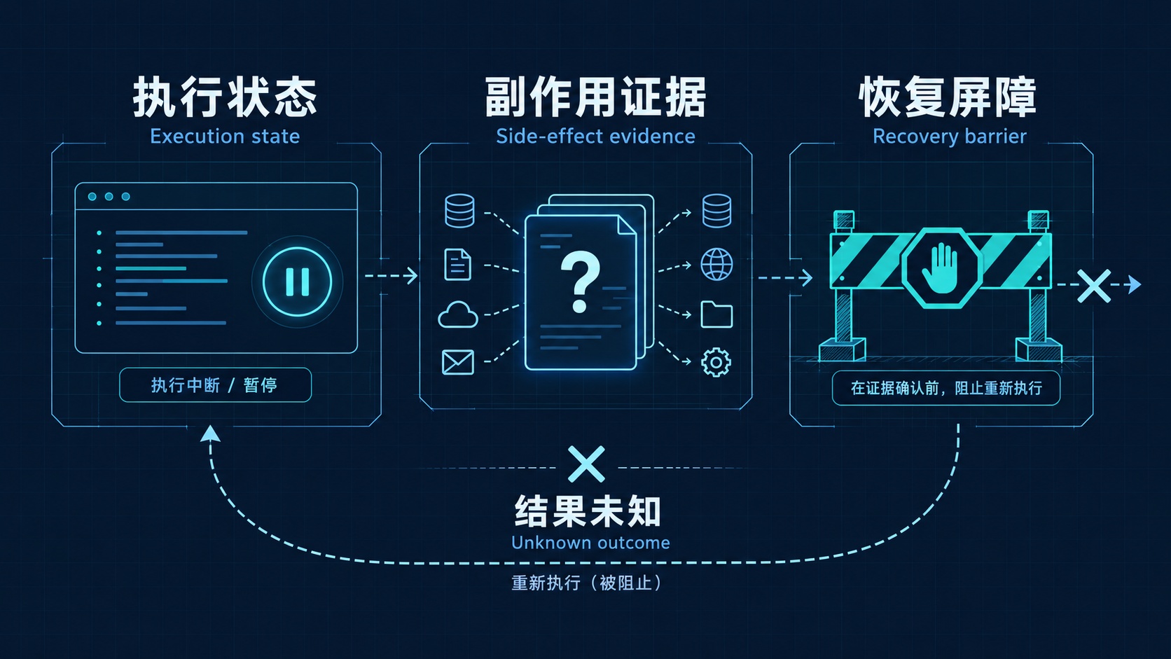 工具执行状态与外部副作用证据的区分