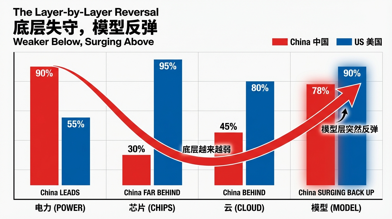 AI竞争五层蛋糕架构