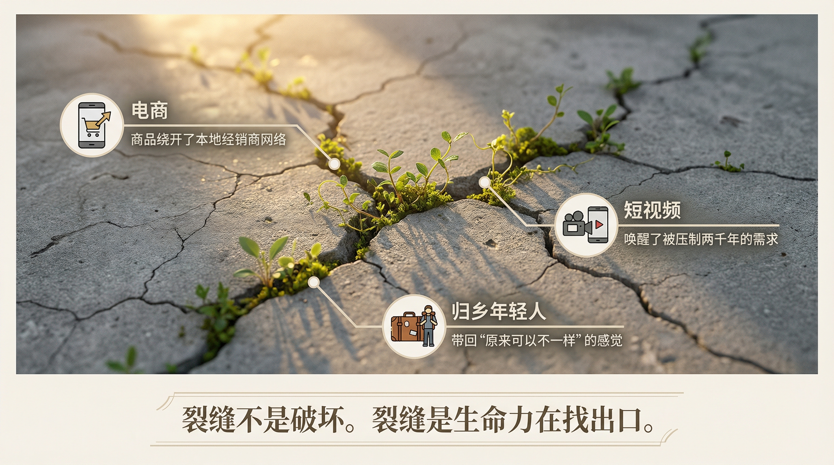 水泥地的裂缝——电商、短视频、归乡年轻人